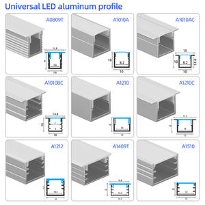 Profilé <span class=keywords><strong>en</strong></span> aluminium LED personnalisable de 1 m, 2 m, 3 m, encastré dans les cloisons sèches, plâtre, profilé <span class=keywords><strong>en</strong></span> aluminium pour éclairage de plafond et de mur - Product Image 5