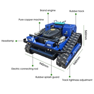 Cortadora de Césped Robótica de Alta Calidad con Certificación CE, Desbrozadora con Control Remoto Eléctrico para Agricultura - Product Image 6