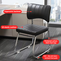 Chaise de bureau moderne et confortable fabriquée en usine, salle de réunion simple, utilisation d'un ordinateur, chaise de formation sédentaire Mahjong pour le personnel