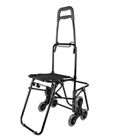 Nouveauté roue d'escalier pliable et pliable en usine sac Oxford étanche chariot de supermarché avec roue