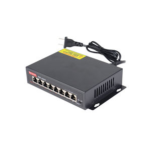 10/100Mbps 6端口RJ45 PoE + 2上行链路非托管Poe交换机803.af/at兼容IP摄像机VOIP电话 - Product Image 3