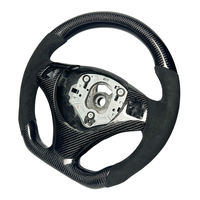 Volant sport personnalisé en cuir et fibre de carbone véritable pour E82/E87/E88/E90/E91/E92/E93 M3