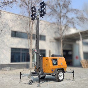 Factory Direct Mobile LED Light Tower Trailer-Mounted Height Adjustable Lighting Tower for Oversea Wholesale - Product Image 1