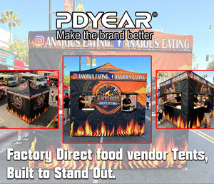 Tente <span class=keywords><strong>de</strong></span> Vente Alimentaire Personnalisée, Barnum Publicitaire 10x10, Vente Chaude, pour Barbecues Extérieurs, Marchés, Festivals, Food Trucks, Stands - Product Image 3