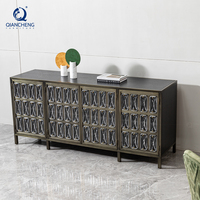 Commode de chambre à coucher personnalisée meubles de salle à manger cuisine noir armoire en bois massif buffet buffet buffet armoire de luxe