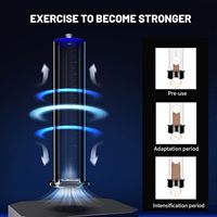 Männliches Verbesserungspumpensystem, Vakuumpumpe zur Männlichen Verbesserung mit Manometer, 12 x 2,5 Zoll Zylinder, Sexspielzeug für Männer, Erwachsenenspielzeug für Männer