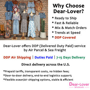 Dear-Lover grosir DDP udara dukungan pengiriman Polka Dot cetak Shirred Yoke berlekuk leher balon lengan blus atasan wanita - Product Image 6
