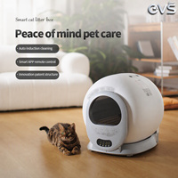 Litière pour chat intelligente OVS à nettoyage automatique, contrôle WiFi via application, capteur anti-pincement, grande capacité 65L, fonctionnement silencieux