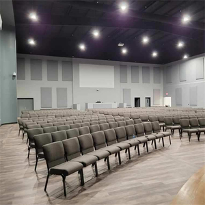 Chaises de théâtre de luxe confortables et abordables, chaises de pasteur rembourrées pour église, chaises d'église à prix réduit - Product Image 6
