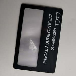 명함 이름 카드 3X 울트라 씬 북마크 PVC 프레넬 렌즈 스케일 돋보기 - Product Image 4