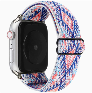Correa de Reloj Elástica de Estilo Étnico para <span class=keywords><strong>Apple</strong></span> <span class=keywords><strong>Watch</strong></span>, Correa de Nailon Bohemia para Relojes de 44 mm, 45 mm, 40 mm/41 mm, Ultra 2, 49 mm, <span class=keywords><strong>Series</strong></span> 9, 8, <span class=keywords><strong>7</strong></span> - Product Image 4