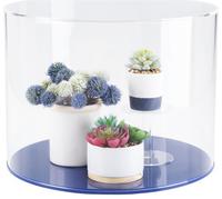 Boîte de présentation en acrylique Lucite de taille personnalisée avec base noire