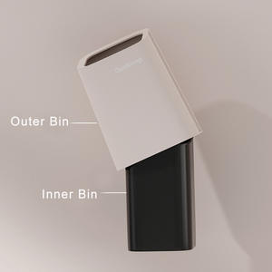 <span class=keywords><strong>Poubelle</strong></span> rectangulaire inclinable de 10 L, nouvelle conception, <span class=keywords><strong>poubelle</strong></span> en plastique avec seau intérieur en PP rose pour hôtel, maison, cuisine - Product Image 3