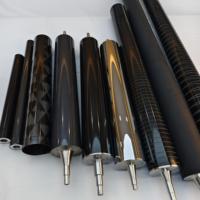 Rouleau de guidage et d'impression en fibre de carbone creuse, rouleau industriel haute résistance pour machine de revêtement de film, fabriqué en Chine