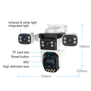 Vstarcam Cg621fr 4G Sim Mới Đến 12MP 4 Ống Kính PTZ 720 ° AI Phát Hiện IP66 Ngoài Trời Không Thấm Nước An Ninh Máy Ảnh CMOS Đám Mây Truy Cập - Product Image 3