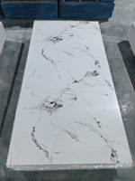 Panneaux muraux modernes en PVC 3D effet marbre brillant, ignifuges et imperméables pour salle de bain et appartement, à prix abordable