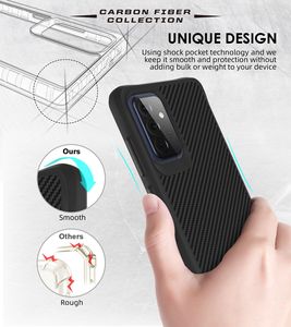 Funda de fibra de carbono para teléfono móvil <span class=keywords><strong>Samsung</strong></span>, carcasa ligera y suave para <span class=keywords><strong>Galaxy</strong></span> A02 A31 <span class=keywords><strong>A32</strong></span> 4G A42 A51 A71 A52 A72 5G <span class=keywords><strong>2021</strong></span> - Product Image 3