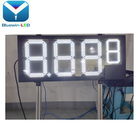 Outdoor 12 pollici 888 più piccolo 8 LED segno stazione di servizio digital fuel price signs