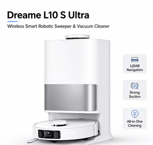 Aspirateur robot sans fil <span class=keywords><strong>Dreame</strong></span> <span class=keywords><strong>L10</strong></span> S <span class=keywords><strong>Ultra</strong></span>, contrôle par application intelligente, robot de nettoyage et de lavage - Product Image 4