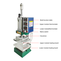 NOVA Chegada Máquina De Gravação De Couro Automático para cima e para baixo Fever Stamping Machine Box Bump Logo para Carton Plastic Box Cover