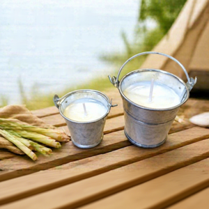 Fabricant de bougies OEM à faible MOQ, bougies parfumées personnalisées, bougies en seau en fer à la citronnelle, bougies de soja parfumées - Product Image 1