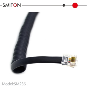 <span class=keywords><strong>Cable</strong></span> Espiral Plano RJ12 6P6C, <span class=keywords><strong>Cable</strong></span> Telefónico Extensible En Espiral - Product Image 2
