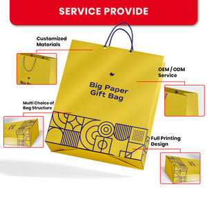 Soins de la peau de luxe personnalisé imprimé laminé Shopping Sac d'emballage en papier avec propre logo - Product Image 3