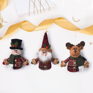 Handmade Retro <b>Christmas</b> Tree Decorations Hanging Ornaments with Santa Claus Snowman & Reindeer Gifts and Toys - Product Image 4