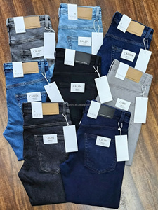 Jeans da Uomo Stile Coreano <span class=keywords><strong>Slim</strong></span> Fit, Pantaloni Lunghi in Denim Elasticizzato Disponibili all'Ingrosso - Product Image 2