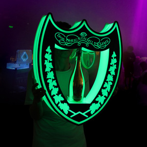 Rượu vang Vua DOM perignon sáng Acrylic giữ rượu vang chai hiển thị đứng cầm tay đạo cụ rượu vang không thấm nước sử dụng trong nhà 62x12x68cm - Product Image 3