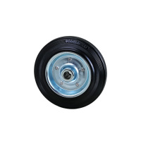 Roues à roulettes en caoutchouc à roulement à aiguilles à noyau d'acier 200/50-100, haute capacité de charge, sans frein ni filetage, directement de l'usine