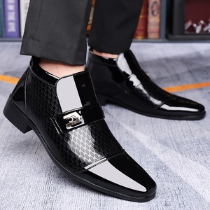 Chaussures habillées en cuir pour hommes, style Oxford, bottines à bout pointu, pour affaires et mariages, Zapatos De Hombre - Product Image 4
