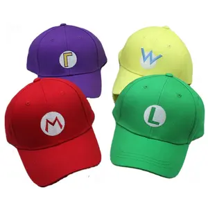 Game Party Super Luigi Mario Bros Cosplay Cotton Baseball Cap Hat