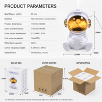 Humidificateur portable mini purificateur d'air atomiseur diffuseur d'eau de bureau en forme de capsule spatiale pour la vente en gros