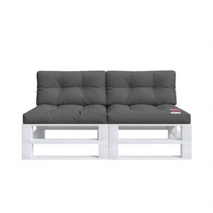 Cojín de tela antracita para paletas de exterior, 31.5x15.7x4.7 pulgadas, cuadrado, extraíble, lavable, para uso en todas las estaciones - Product Image 1