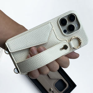 Mayorista PU Pebble Funda de teléfono de cuero Correa cruzada Monedero Ranura para tarjeta para Iphone 11 12 13 14 15 para Oppo <span class=keywords><strong>Xiaomi</strong></span> Pro Max - Product Image 6