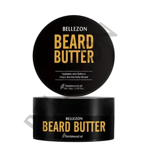 Private Label Idratante olio Di Sandalo Naturale Degli Uomini Barba Kit Per La Cura Barba Burro