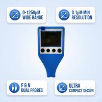 Testeur numérique portable d'épaisseur de revêtement et de dureté Micro Vickers JCT-100, garantie 1 an, basse tension <100V, léger 1kg