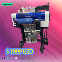 Autocollant d'imprimante Uv Dtf A3 Ensemble d'accessoires complets Imprimante Uv Dtf A3 avec deux têtes d'impression Epson Xp600