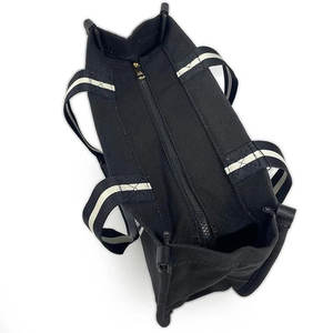 Logotipo personalizável Engrossar Eco-Friendly zíper reutilizável na moda algodão lona <span class=keywords><strong>Tote</strong></span> Shopping <span class=keywords><strong>Bag</strong></span> - Product Image 6