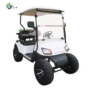 Çin sıcak satış veya elektrik powered 2 koltuklu kulübü araba Golf arabaları buggy off road lastikler ve lityum pil ile