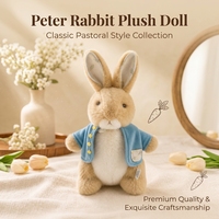 Peluche Peter Rabbit Floral Meadow, Madame Lapin Flopsy, Lapin Benjamin, Jouet en Peluche, Fibre de Polyester, PVC, 38cm, Décoration de Maison Pastorale