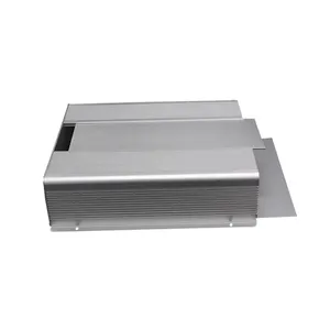 Produsen kotak proyek elektronik Enclosure aluminium ekstrusi Swakarya casing modul peredam panas logam terpisah kustom