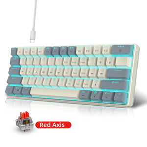 Hot Sale HXSJ V900 61-Keys Mini 60% Ergonomic ABS Keyboard with LED USB <strong>Interface</strong> Compact Wired Laptop Gaming Keycaps - Product Image 6