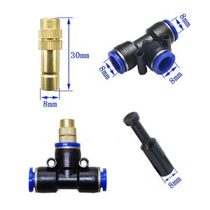 Buse de micro-pulvérisation Xiuning pour horticulture, 6 mm, 8 mm, connexion rapide, atomisation basse pression, pulvérisation en cuivre, irrigation de jardin - Product Image 3