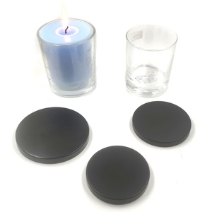 Tapa de Metal Personalizada de Lujo para Velas de 99 mm, 85 mm y 77 mm, Tapas Negras Mate para Frascos de Velas, Tapas de Vidrio para Velas - Product Image 2
