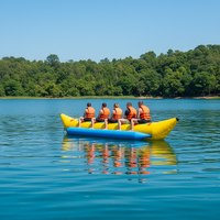Bateau banane gonflable robuste et populaire pour les activités aquatiques des adultes