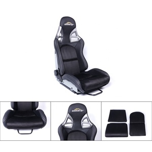 Asiento de juego de fútbol negro con marco de fibra de vidrio, escamas metálicas doradas pesadas, cómodo - Product Image 3