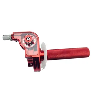 Acelerador de giro rápido de aluminio plateado mecanizado por CNC para sistemas de motocicleta - Product Image 3