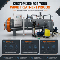 Usine de traitement sous vide et autoclave haute pression pour bois, à vendre, respectueuse de l'environnement, traitement anticorrosion